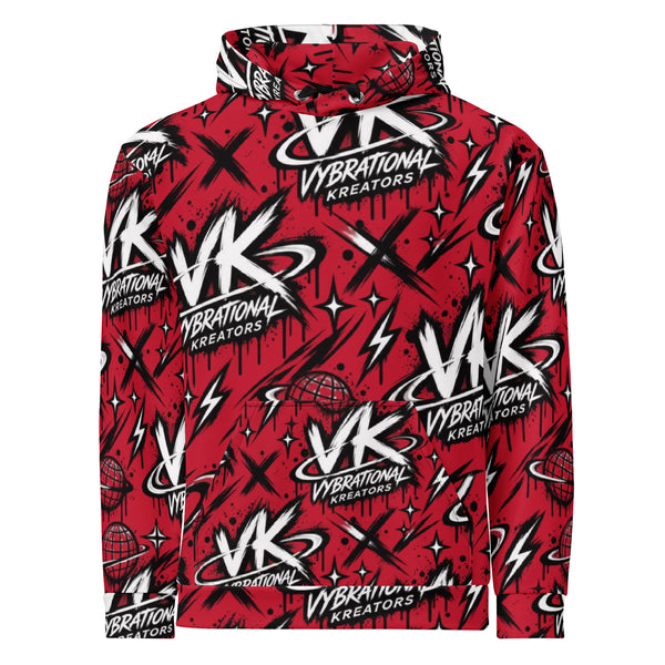 VK Graffiti Frequency™ Hoodie — Red