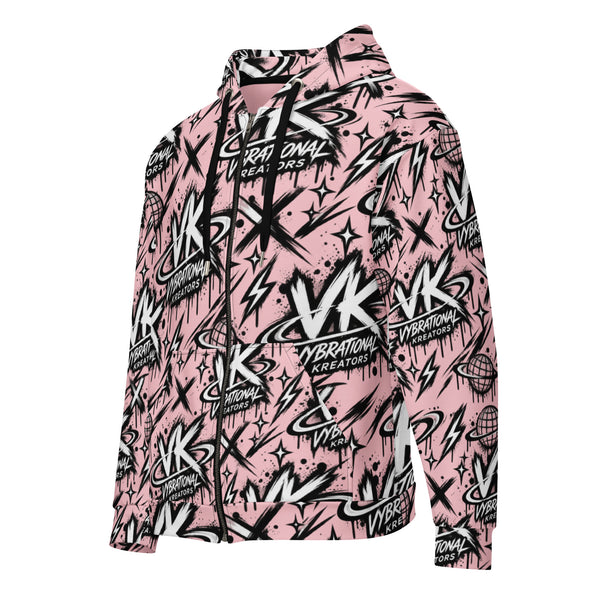 VK Graffiti Frequency™ Zip Hoodie — Pink