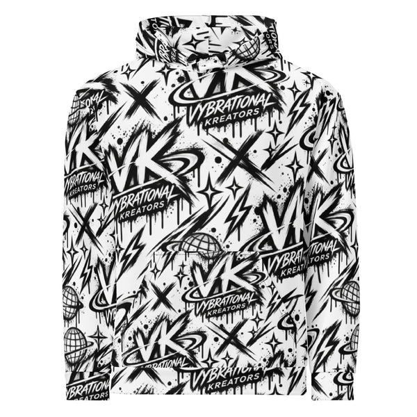 VK Graffiti Frequency™ Hoodie — Monochrome