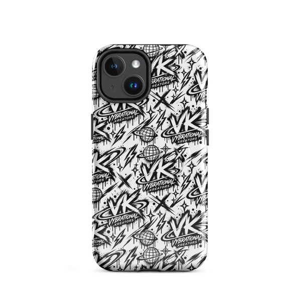 VK Graffiti Frequency™ MagSafe® iPhone Case — Monochrome