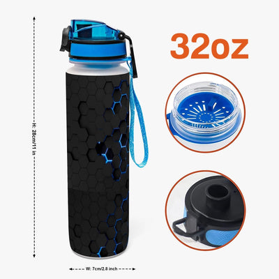 32oz Water Tracker Bottle - VYBRATIONAL KREATORS®