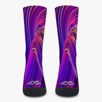 Purple Swirl Reinforced Sports Socks - VYBRATIONAL KREATORS®