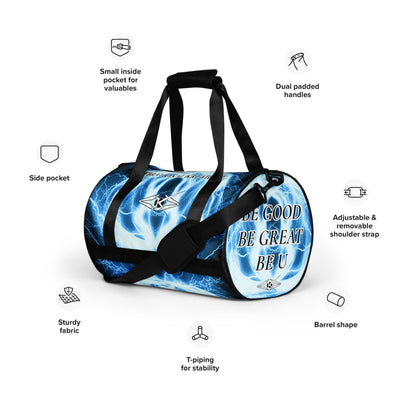 Premium gym bag- Lightning - VYBRATIONAL KREATORS®