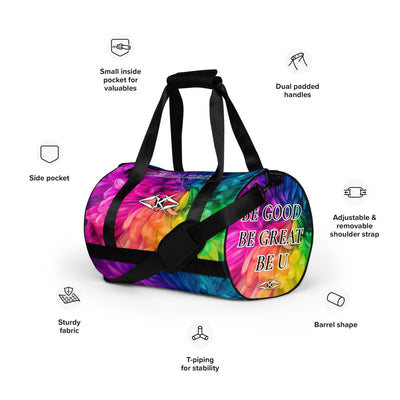 Premium rainbow gym bag - VYBRATIONAL KREATORS®