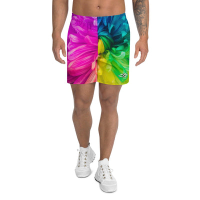 Men's Recycled Athletic Shorts- Rainbow - VYBRATIONAL KREATORS®
