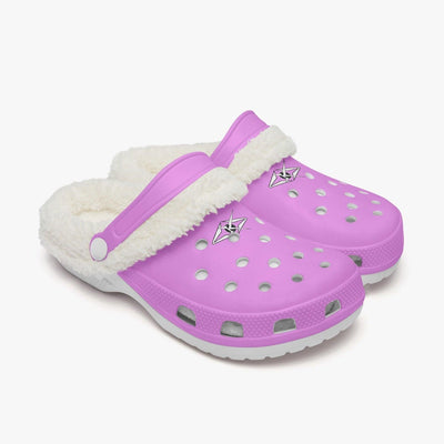 VYB VIOLET Clogs WITH FUR - VYBRATIONAL KREATORS®
