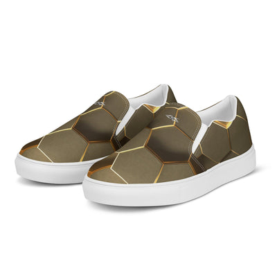 Men’s Premium Slip-on Gold Shoes - VYBRATIONAL KREATORS®