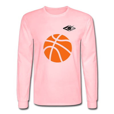 Men's Long Sleeve Basketball T-Shirt - pink