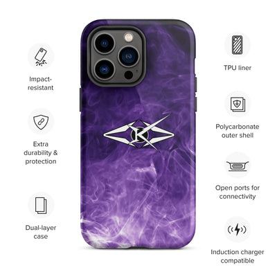 Tough Premium iPhone case - Purple - VYBRATIONAL KREATORS®