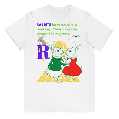 Youth jersey Alphabet R t-shirt - VYBRATIONAL KREATORS®