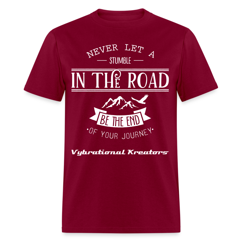 Mens Stumble in The Road 2 Classic T-Shirt - burgundy