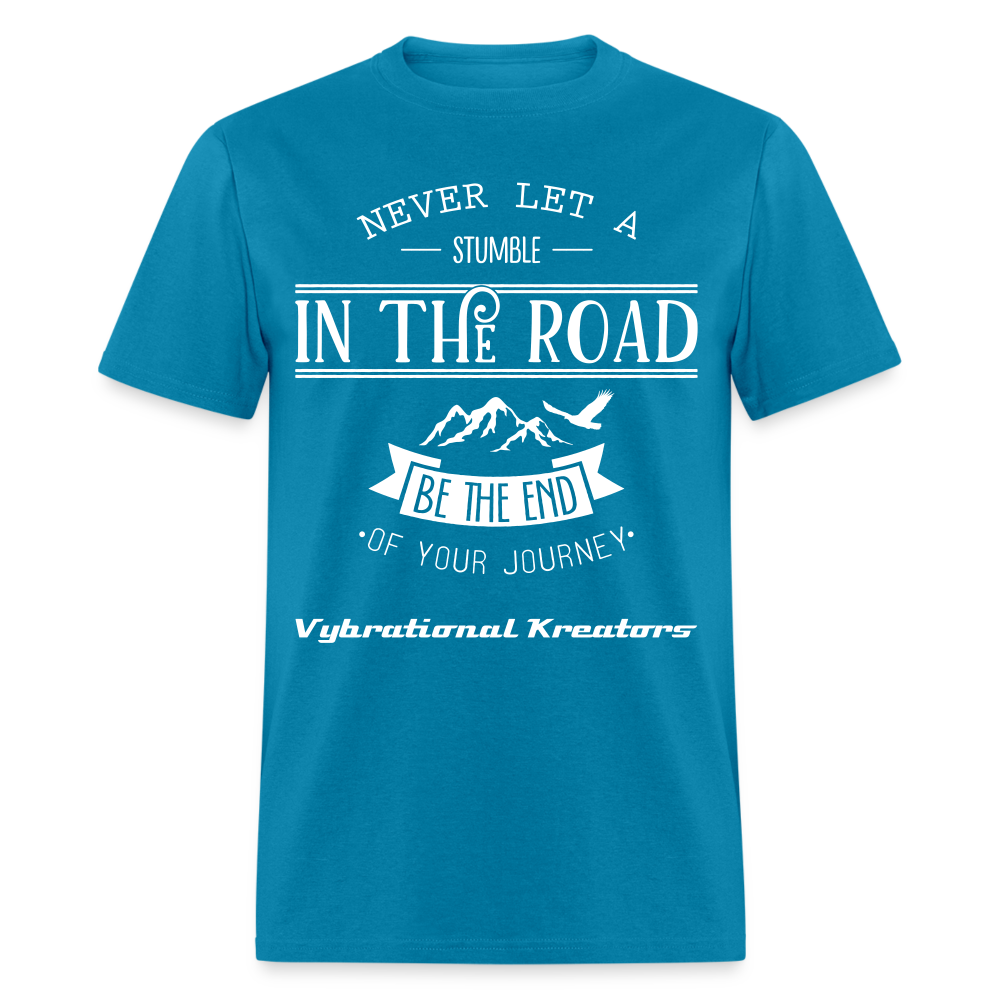 Mens Stumble in The Road 2 Classic T-Shirt - turquoise