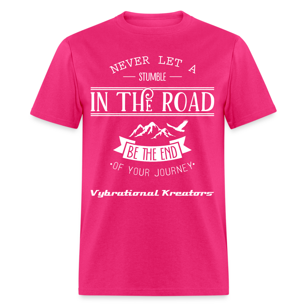 Mens Stumble in The Road 2 Classic T-Shirt - fuchsia