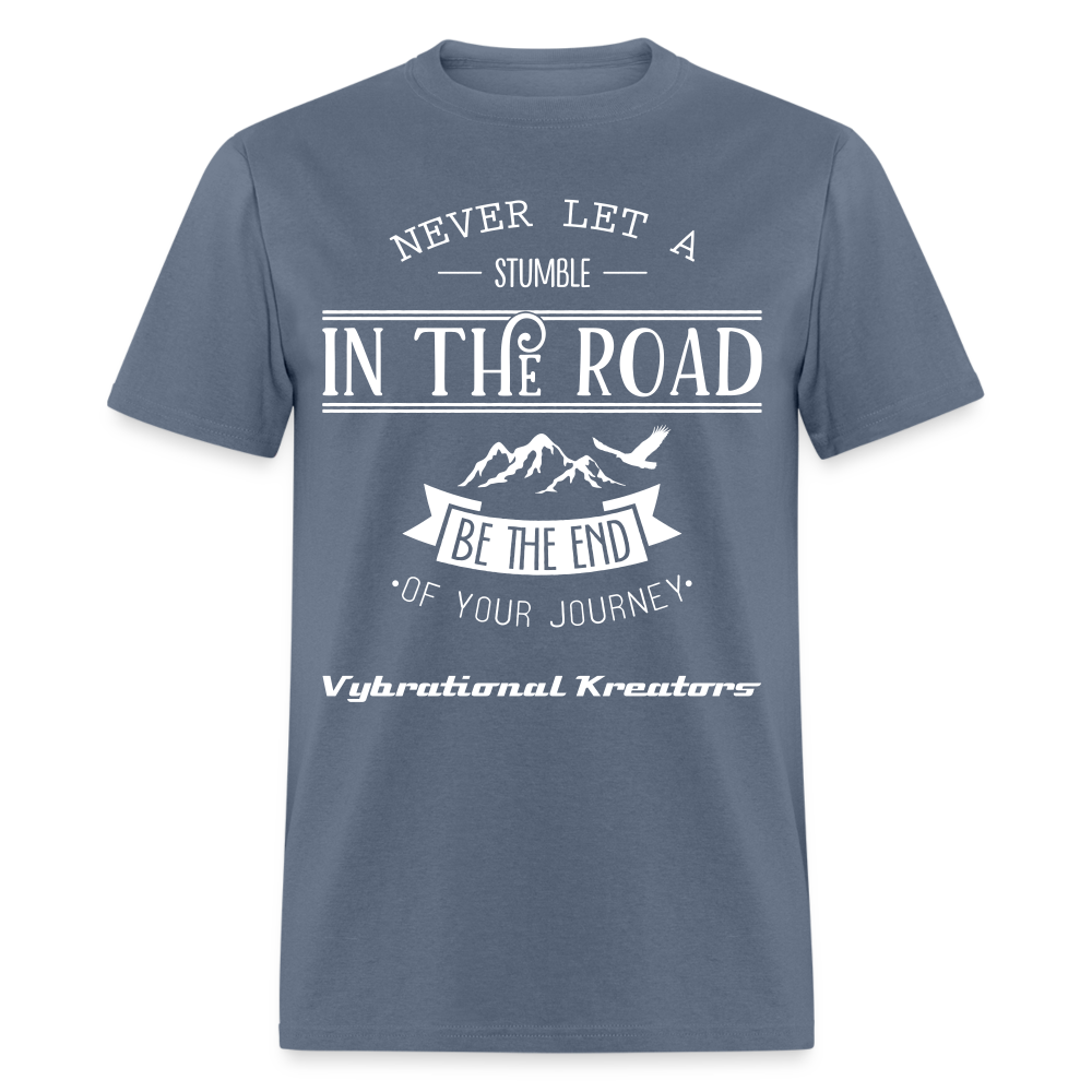 Mens Stumble in The Road 2 Classic T-Shirt - denim