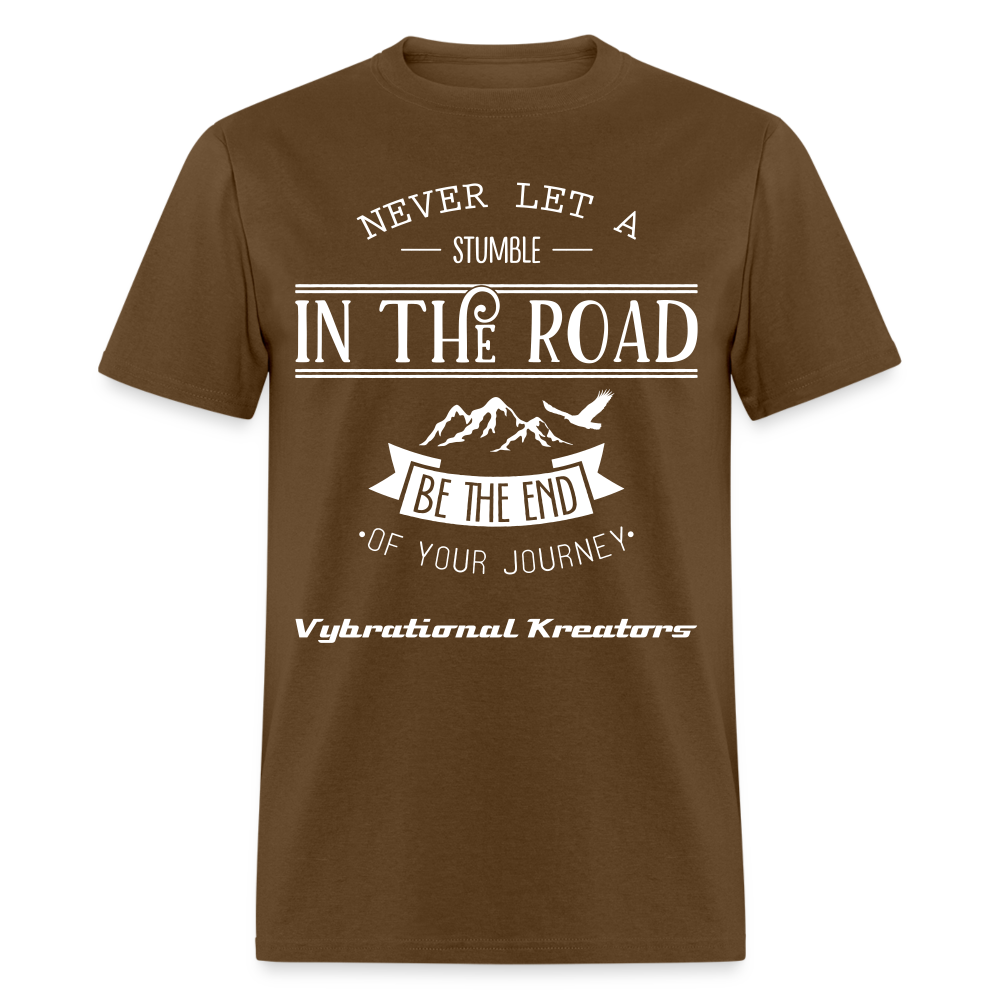 Mens Stumble in The Road 2 Classic T-Shirt - brown