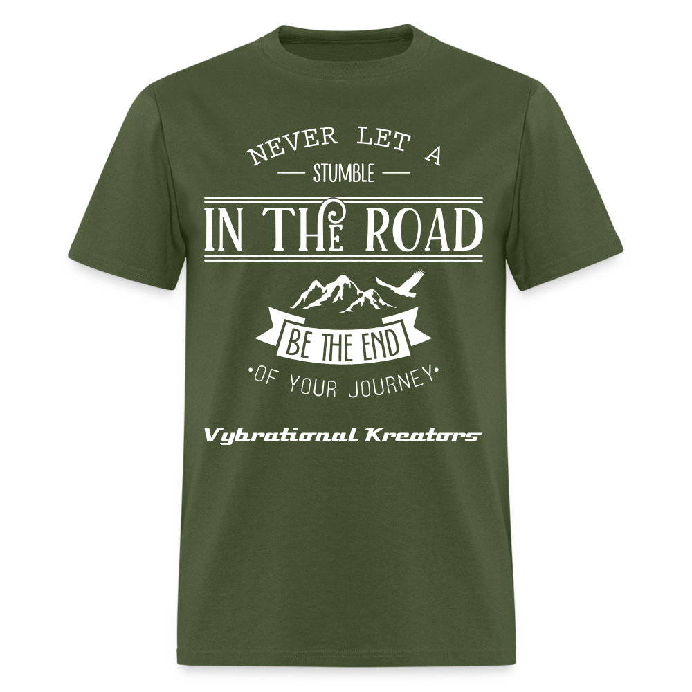 Mens Stumble in The Road 2 Classic T-Shirt - military green