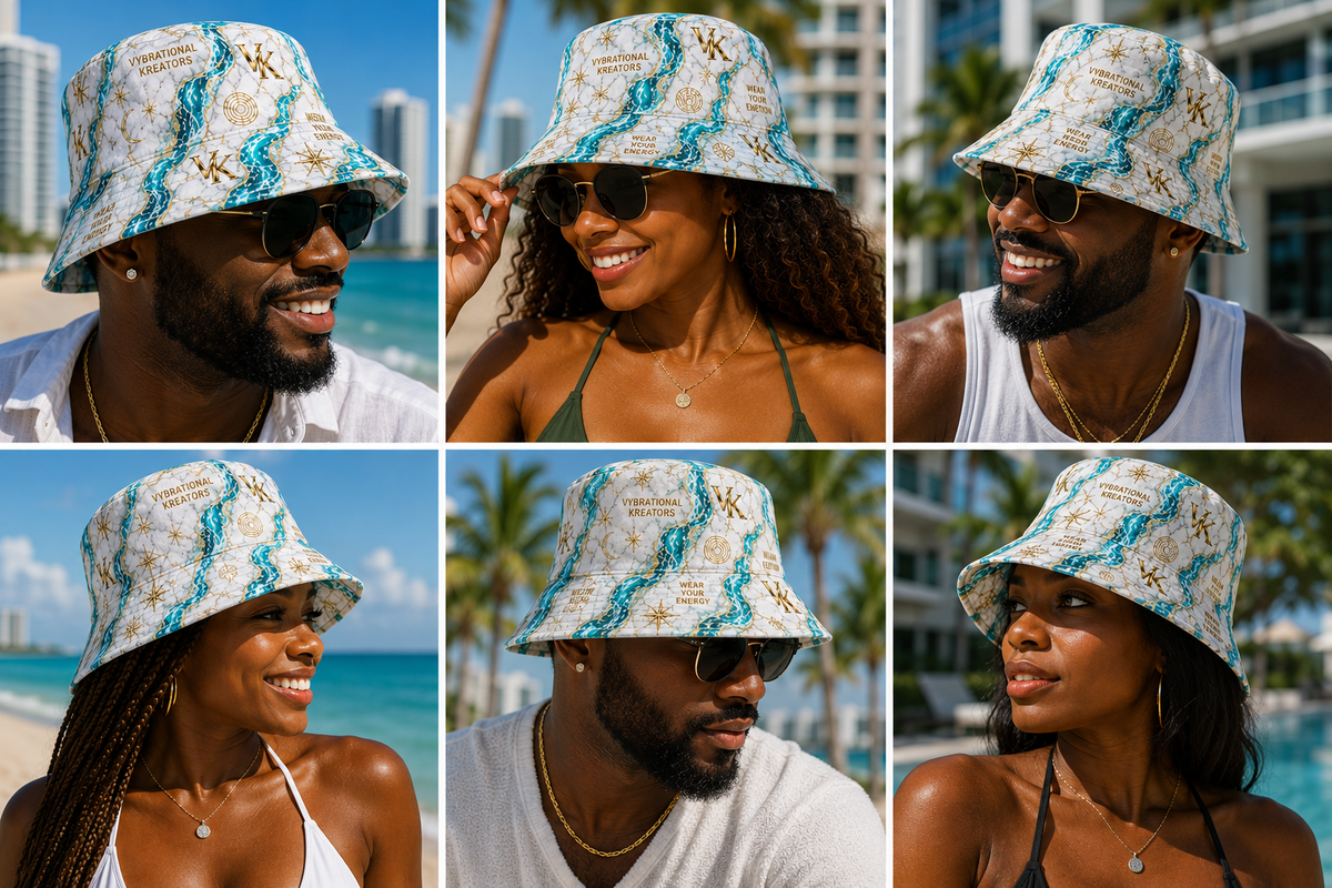 OCEAN VYBRATION LUXE BUCKET HAT (LIMITED EDITION)