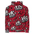 VK Graffiti Frequency™ Hoodie — Red