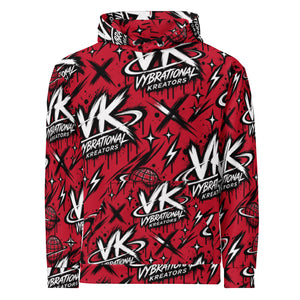 VK Graffiti Frequency™ Hoodie — Red