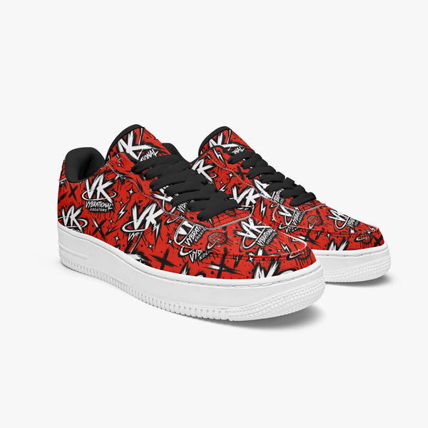 VK Graffiti Frequency™ Lowtops — Red