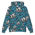 VK Graffiti Frequency™ Oversized Hoodie — Blue