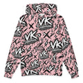 VK Graffiti Frequency™ Oversized Hoodie — Pink