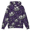 VK Graffiti Frequency™ Oversized Hoodie — Purple