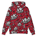 VK Graffiti Frequency™ Oversized Hoodie — Red