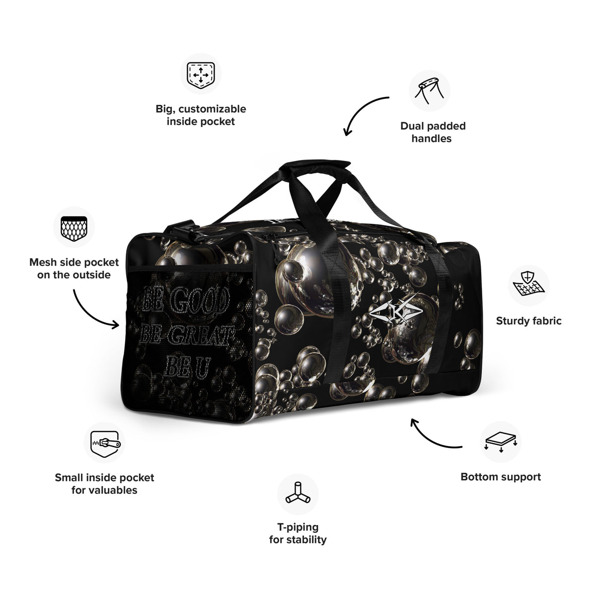 LUXE OBSIDIAN HALO DUFFEL