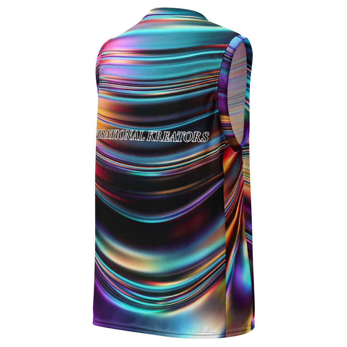 Recycled unisex basketball jersey - VYBRATIONAL KREATORS®