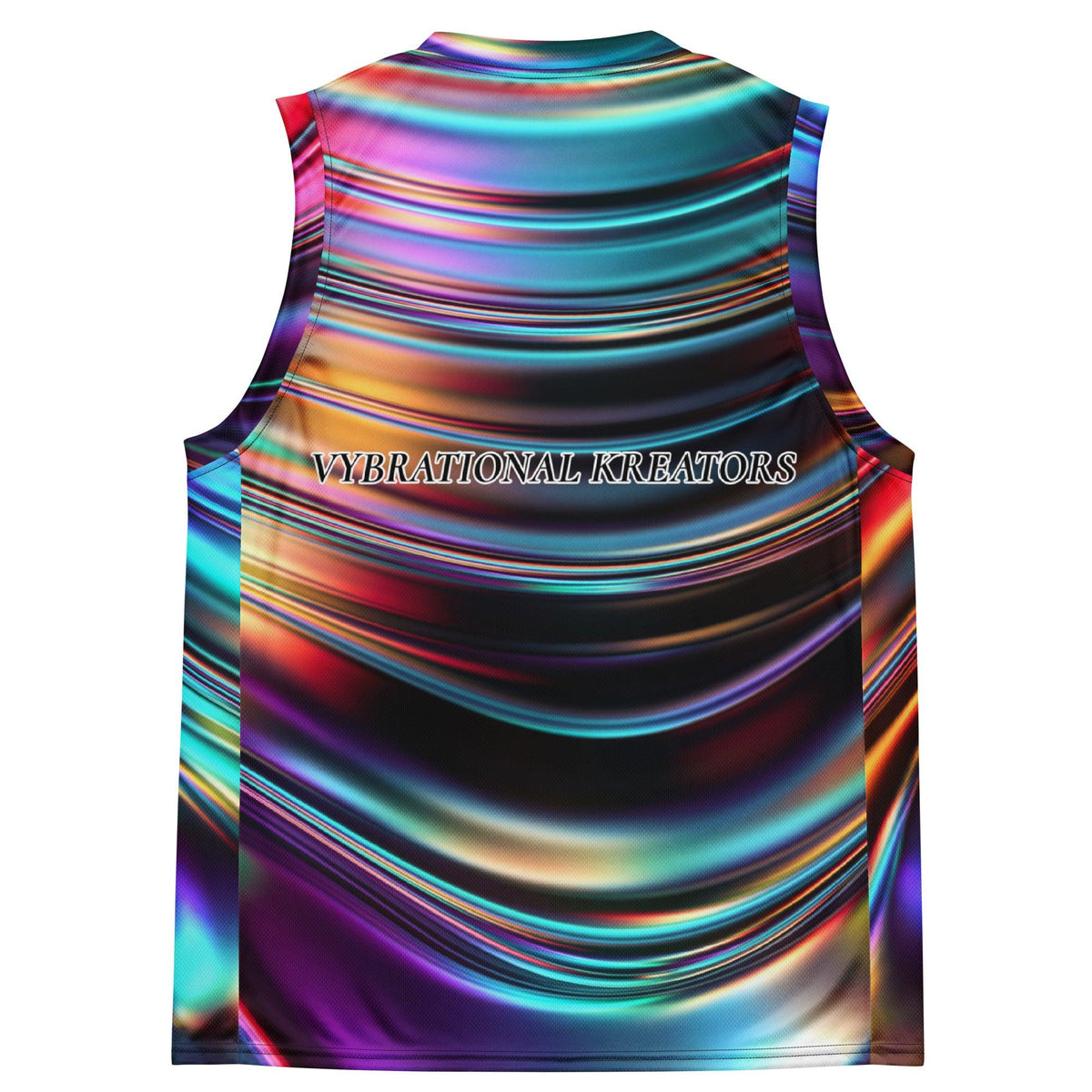 Recycled unisex basketball jersey - VYBRATIONAL KREATORS®
