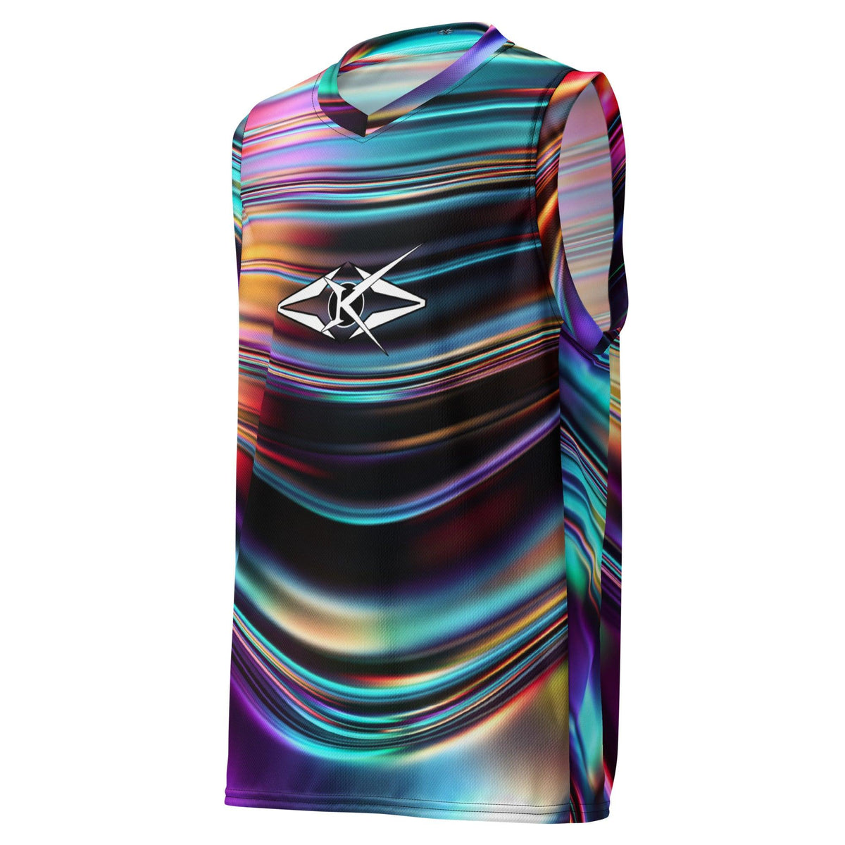 Recycled unisex basketball jersey - VYBRATIONAL KREATORS®