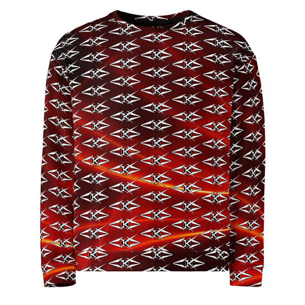 LUXE CRIMSON ECLIPSE SWEATSHIRT