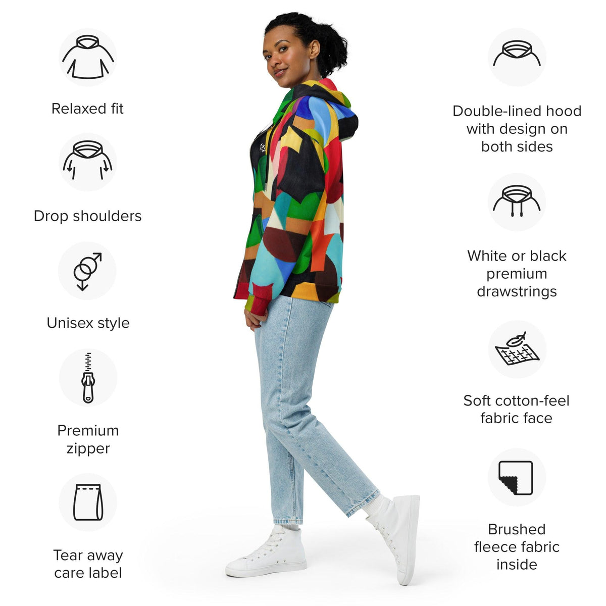 Premium Unisex zip hoodie - VYBRATIONAL KREATORS®