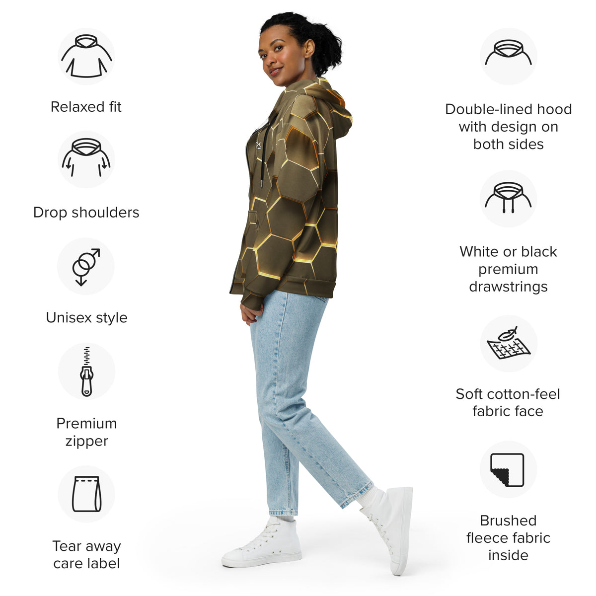 GOLD HEXA LUXE ZIP