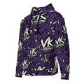 VK Graffiti Frequency™ Zip Hoodie — Purple