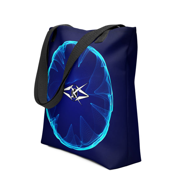 LUXE BLUE WAVE SHOPPING TOTE