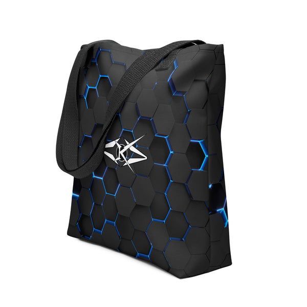 AZURE HIVE SHOPPING TOTE