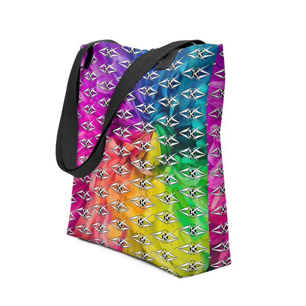 PRISMATIC LUXE BLOOM SHOPPING TOTE