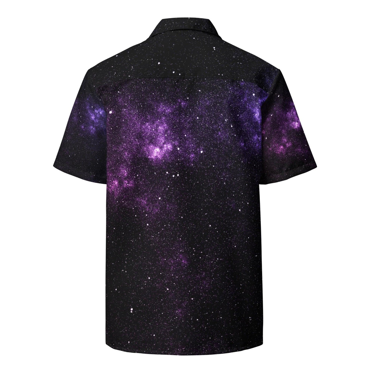 Deep Purple Galaxy button shirt - VYBRATIONAL KREATORS®