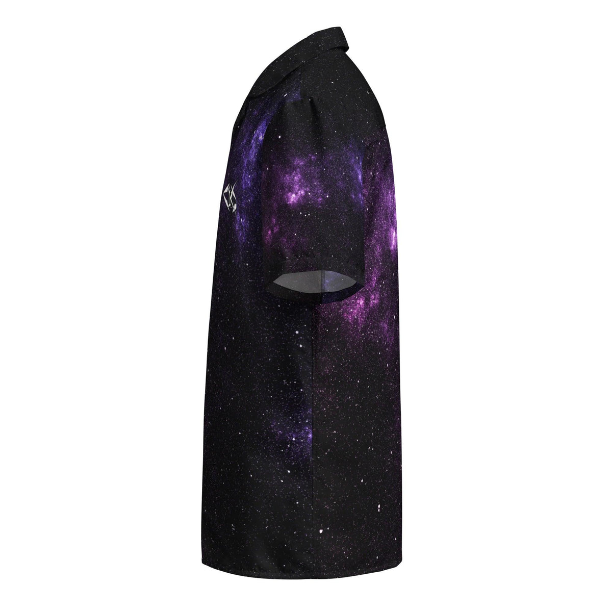 Deep Purple Galaxy button shirt - VYBRATIONAL KREATORS®