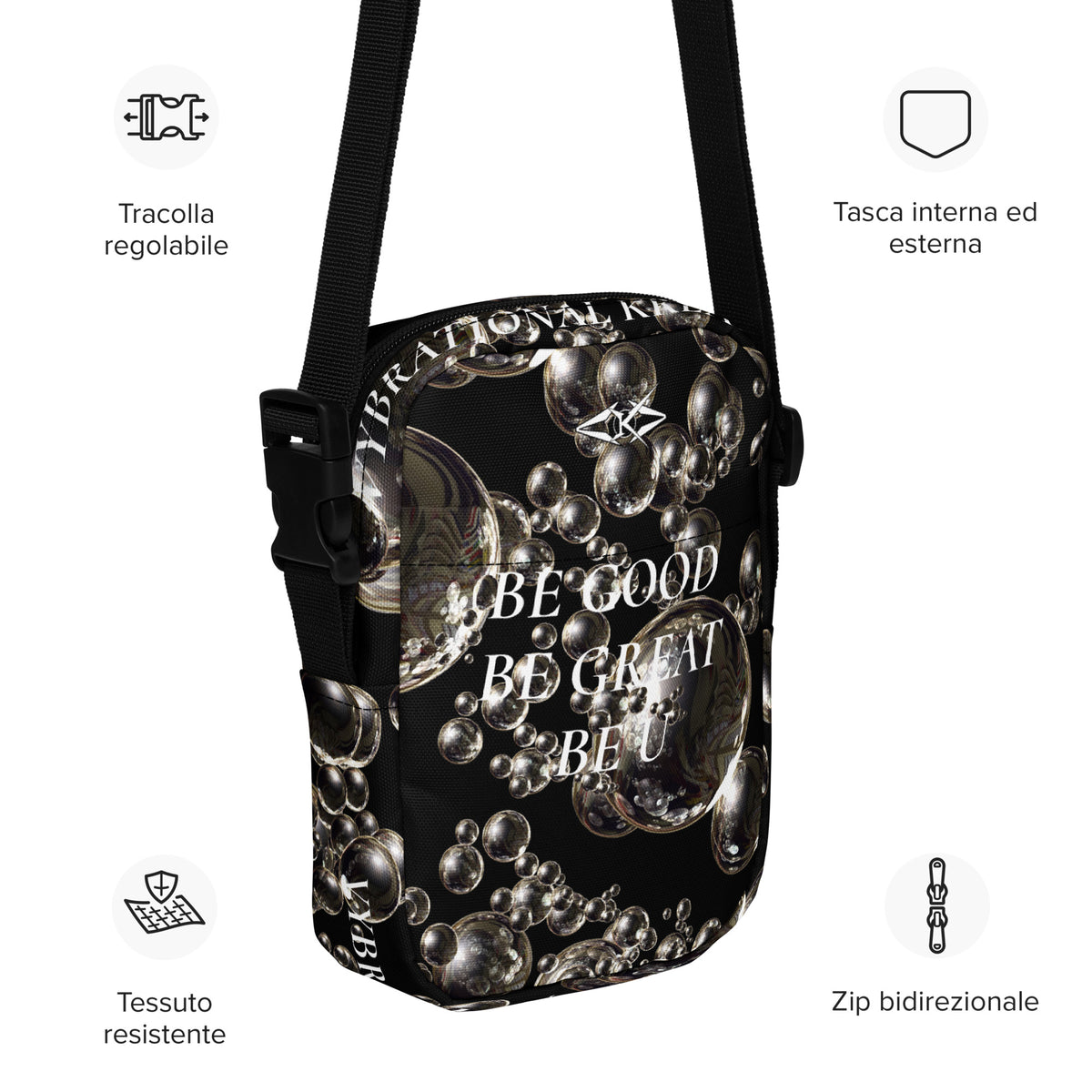 LUXE OBSIDIAN HALO CROSSBODY