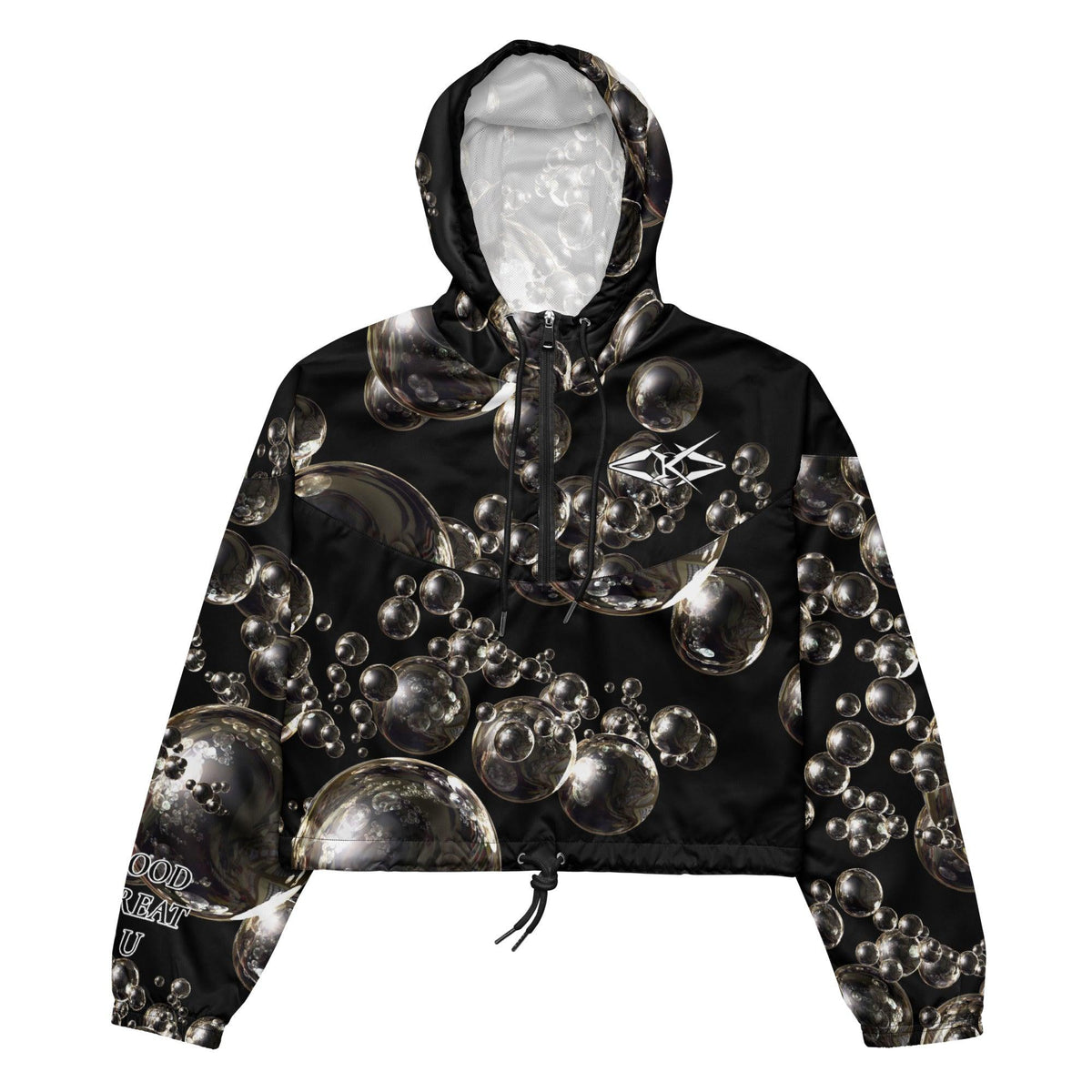 Women’s Premium cropped windbreaker - VYBRATIONAL KREATORS®