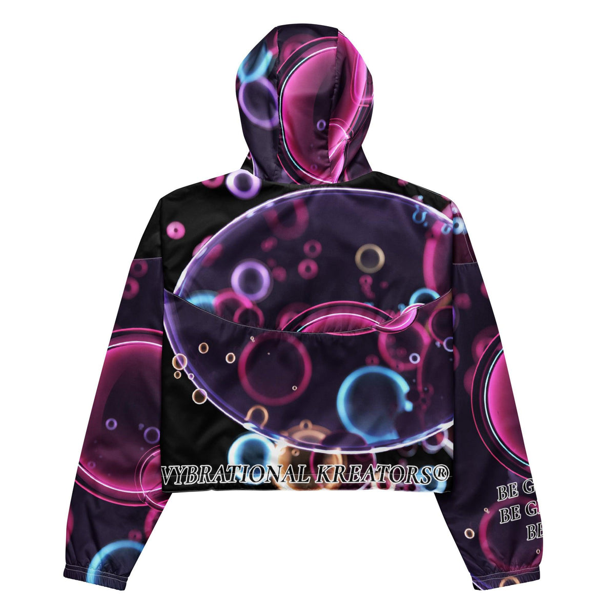 Women’s Premium cropped windbreaker - VYBRATIONAL KREATORS®