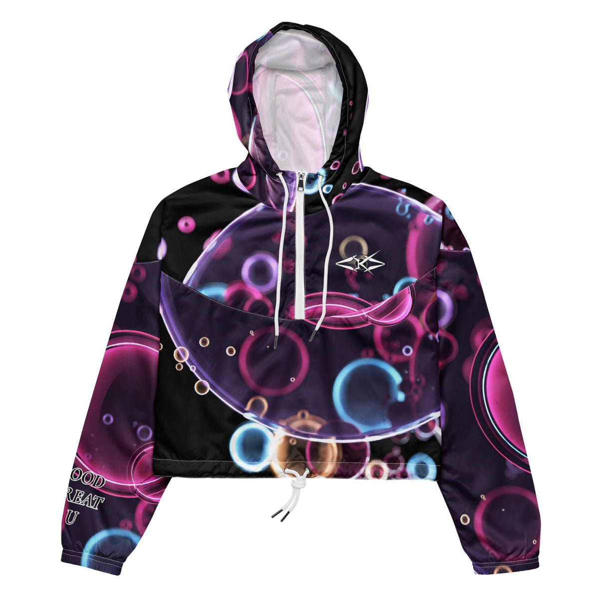 Women’s Premium cropped windbreaker - VYBRATIONAL KREATORS®