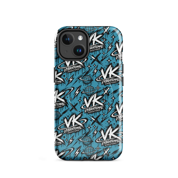 VK Graffiti Frequency™ MagSafe® iPhone Case — Blue
