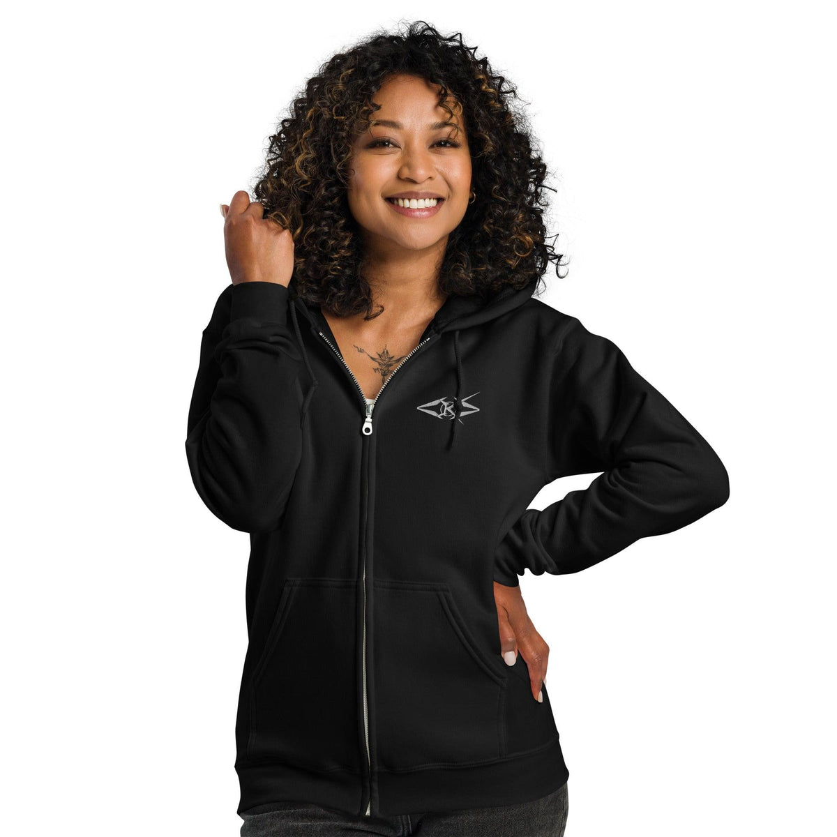 Unisex BBB zip hoodie - VYBRATIONAL KREATORS®