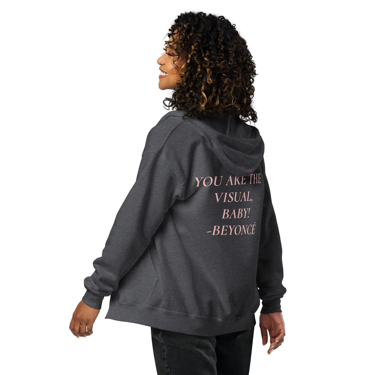 YOU ARE THE VISUAL, BABY! zip hoodie - VYBRATIONAL KREATORS®