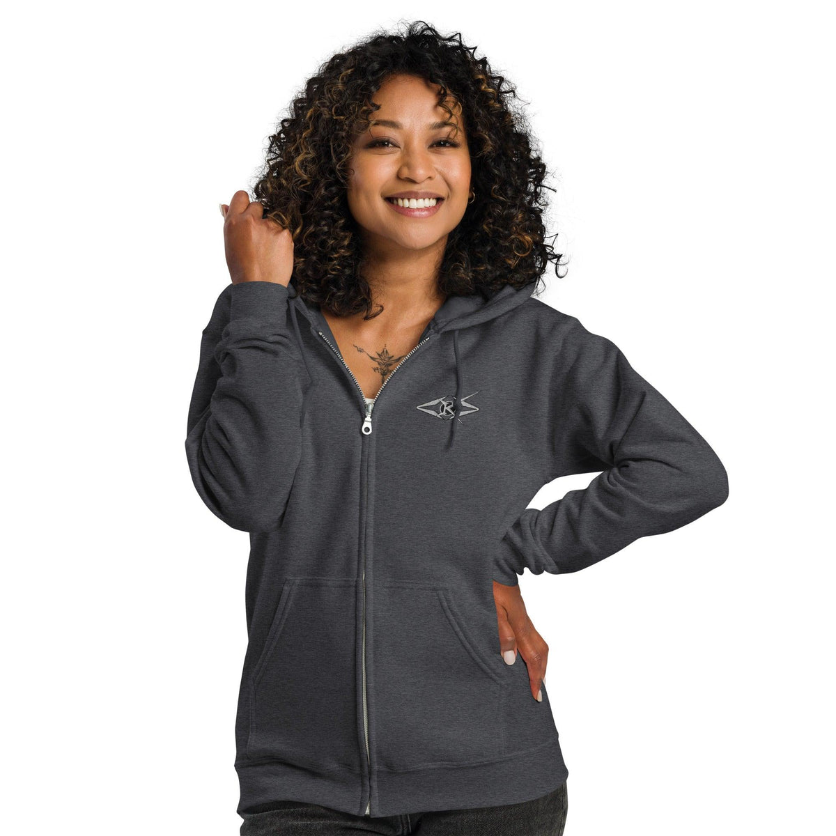 Unisex BBB zip hoodie - VYBRATIONAL KREATORS®