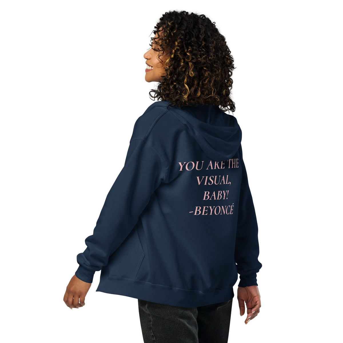YOU ARE THE VISUAL, BABY! zip hoodie - VYBRATIONAL KREATORS®